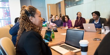 Meeting Around a Conference Table